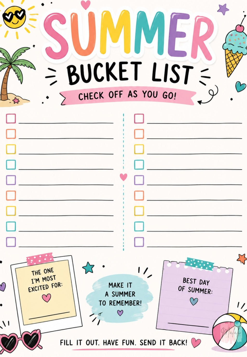 The Pen Pal Book - Summer Kids Edition (PREORDER)