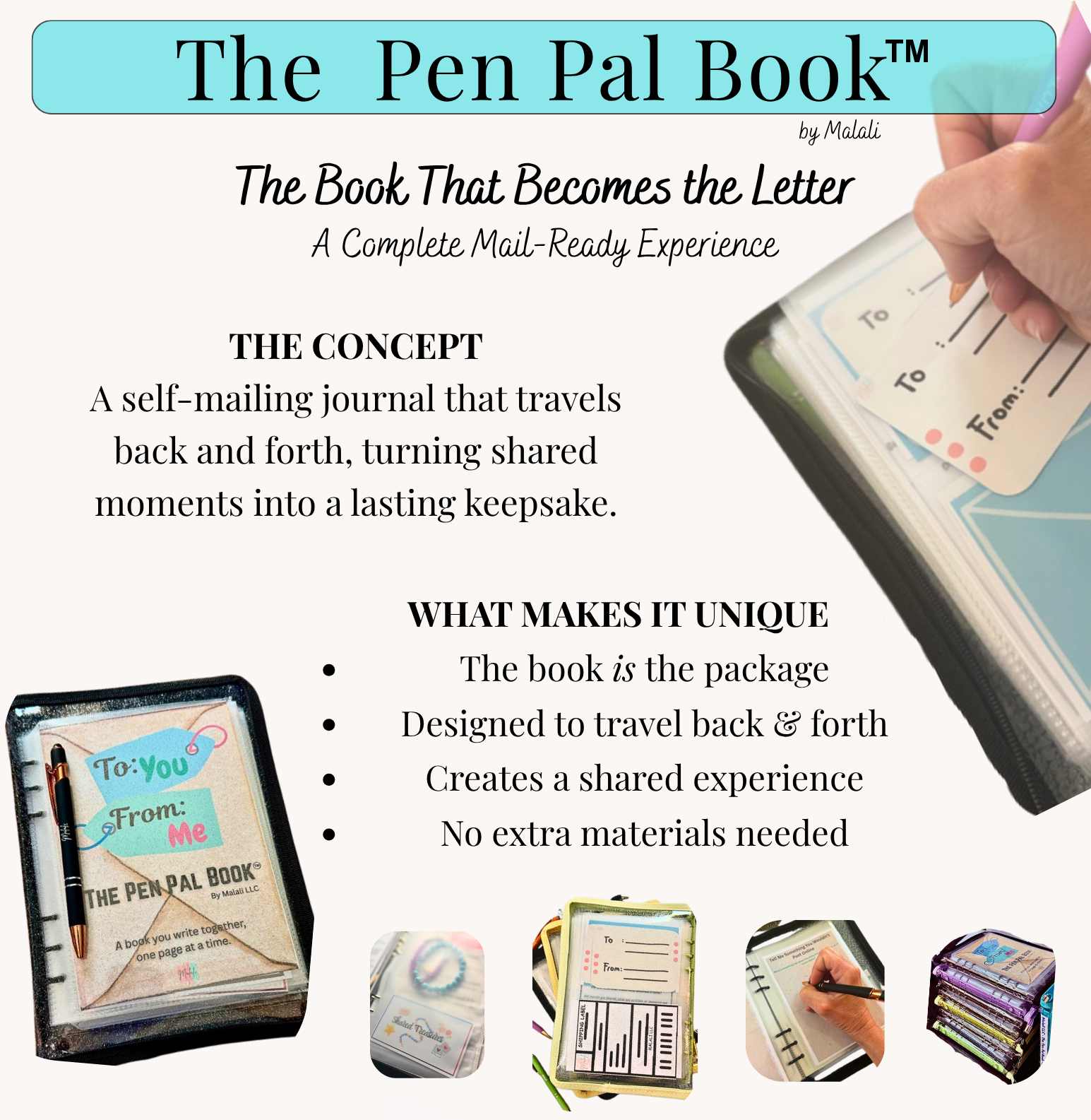 The Pen Pal Book | A Book You Write Together, One Page At A Time