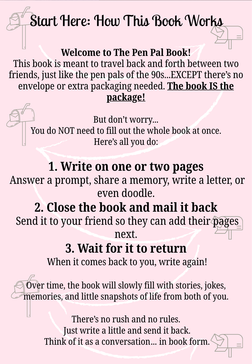 Pen Pal Book Gift Card | Meaningful, Mail-Ready Connection