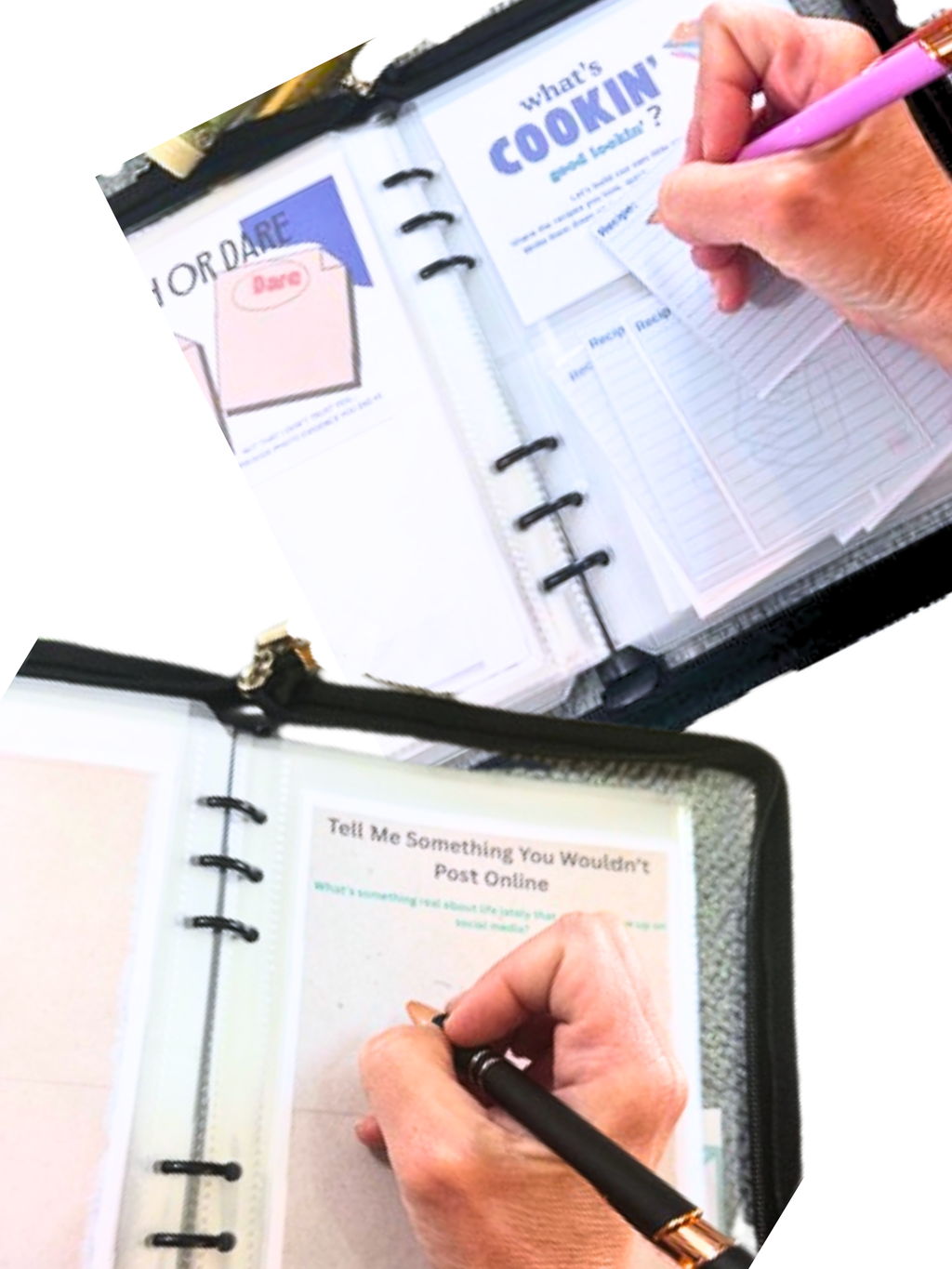 Writing in prompt pages